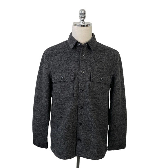 H&M Other - H&M Men's Medium Charcoal Wool Blend Lightly Padded Shirt Jacket